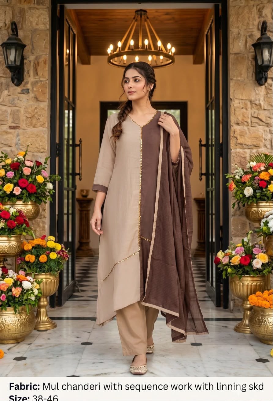 Ziya Mul Chanderi Suit Sets
