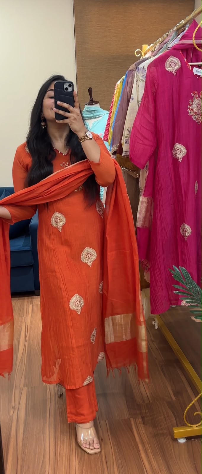 Rajwada Banarasi Mul Chanderi Suit Sets