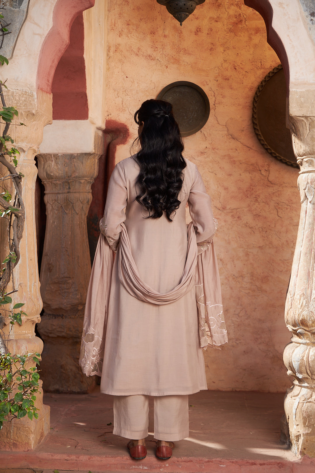 Rosé Noor Mul Chanderi Suit Set