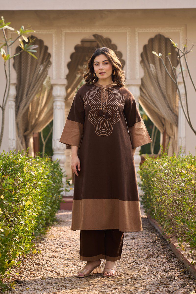 Mocha Muse Cotton Linen Co-ord Set