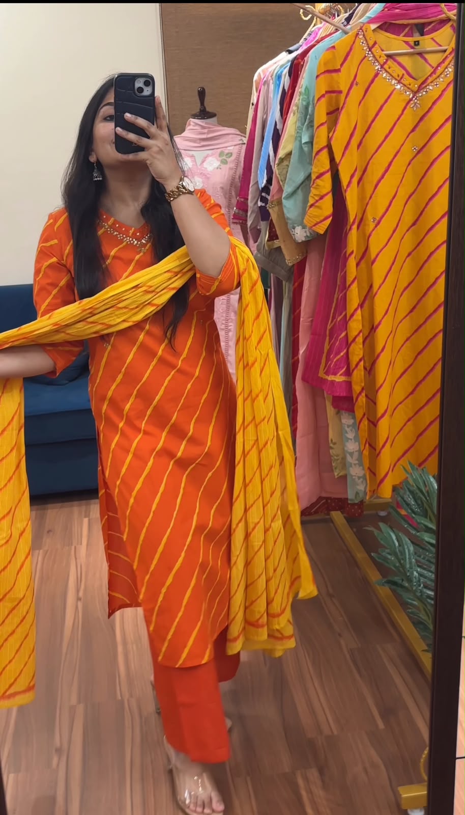 Rangreza Leheriya Cotton Suit Sets
